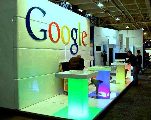 Google stand at an expo