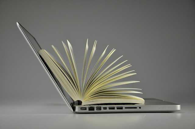 Laptop and Book