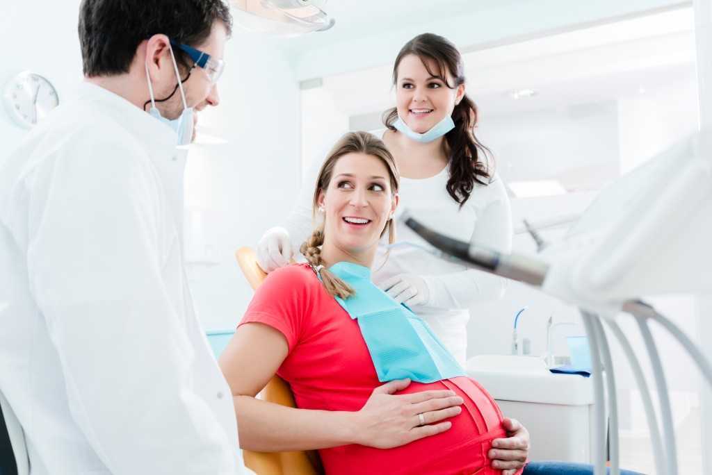 Pregnant Woman in Dental Clinic