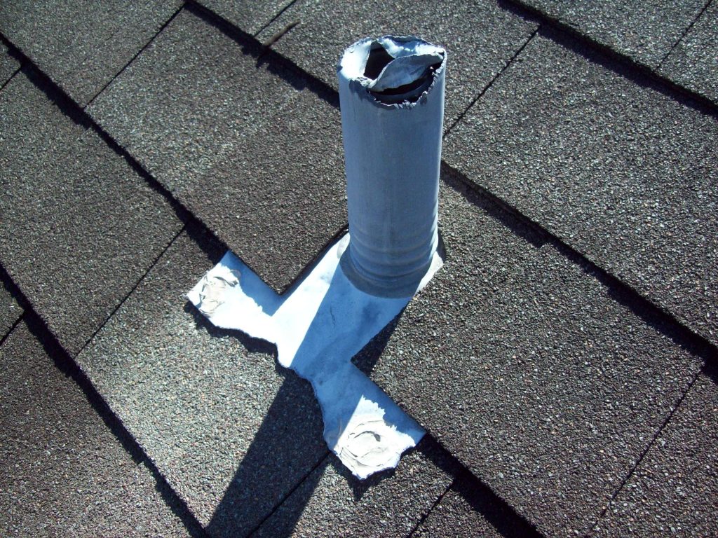 Damaged roof