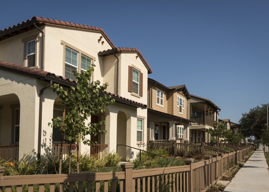 houses in the suburbs