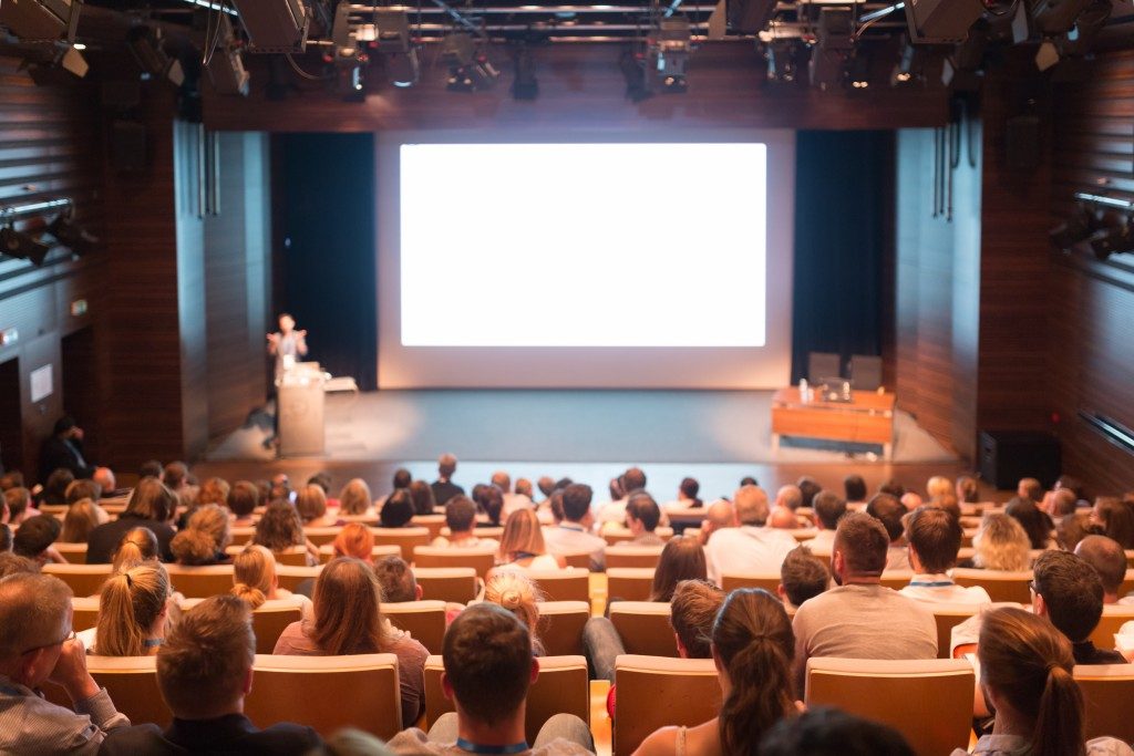 a conference hall