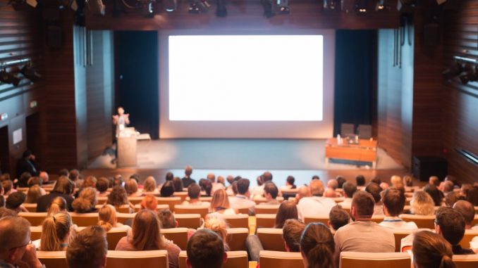 a conference hall