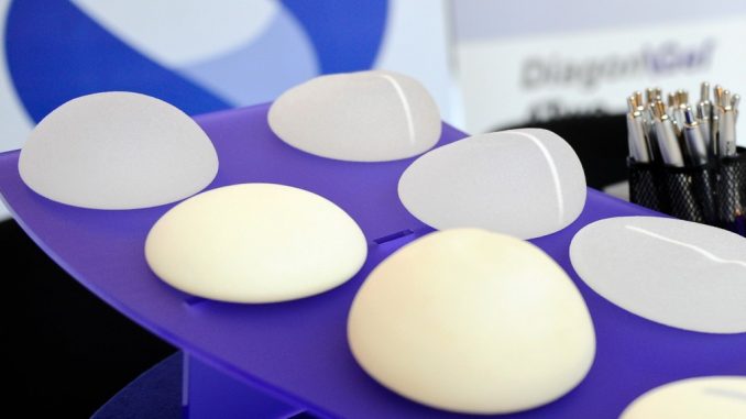 Silicone breast implants