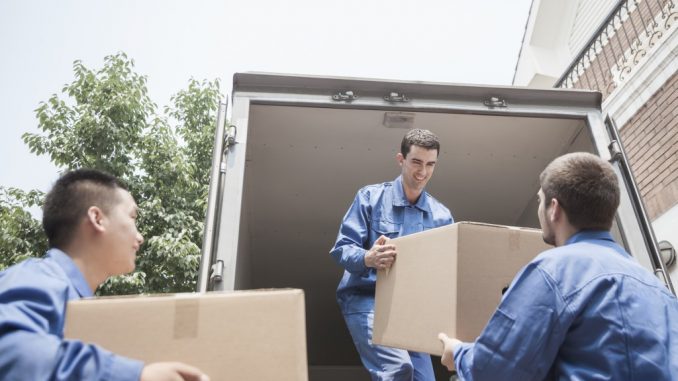 Movers unloading the truck