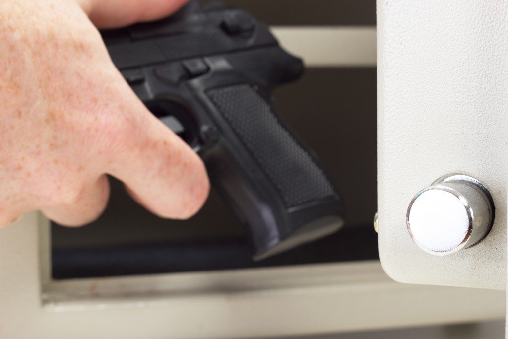 Putting the gun in the safe
