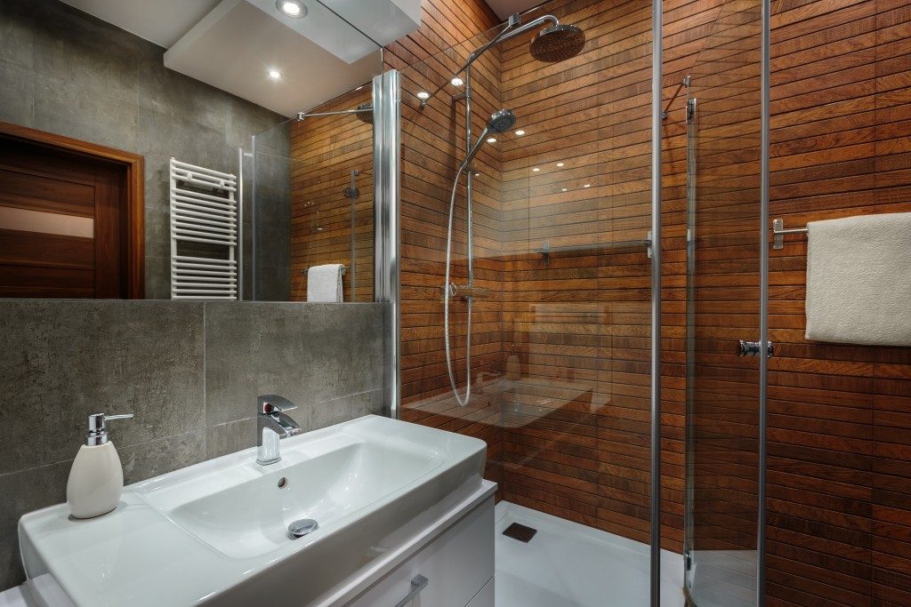 modern bathroom and sink