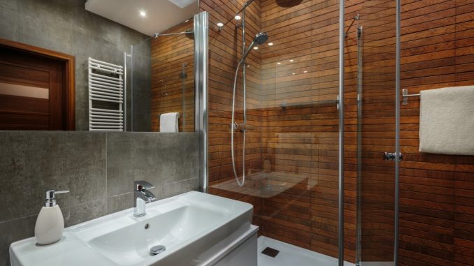 modern bathroom and sink