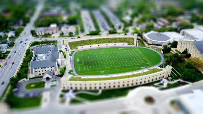 Miniature of a school and its facilities