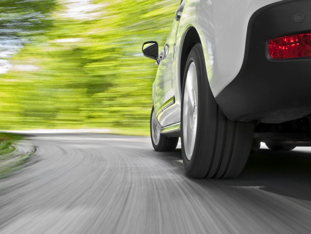 driving in a curve