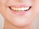 close up shot of woman's teeth