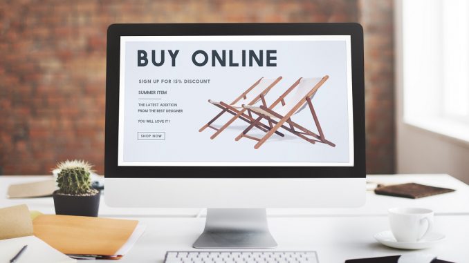 computer's screen showing an ecommerce site