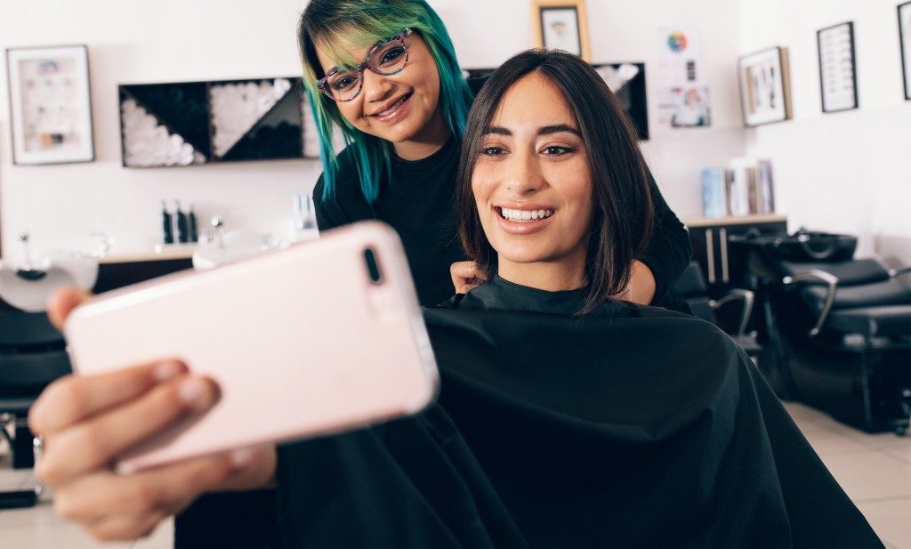 woman in salon