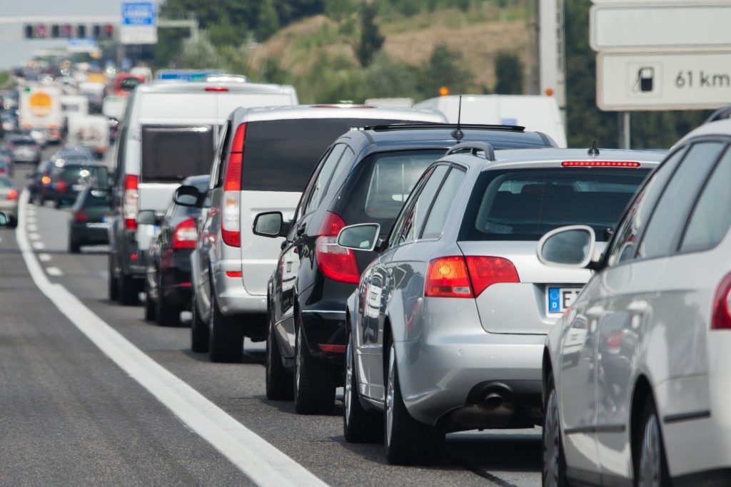 Cars on the road traffic
