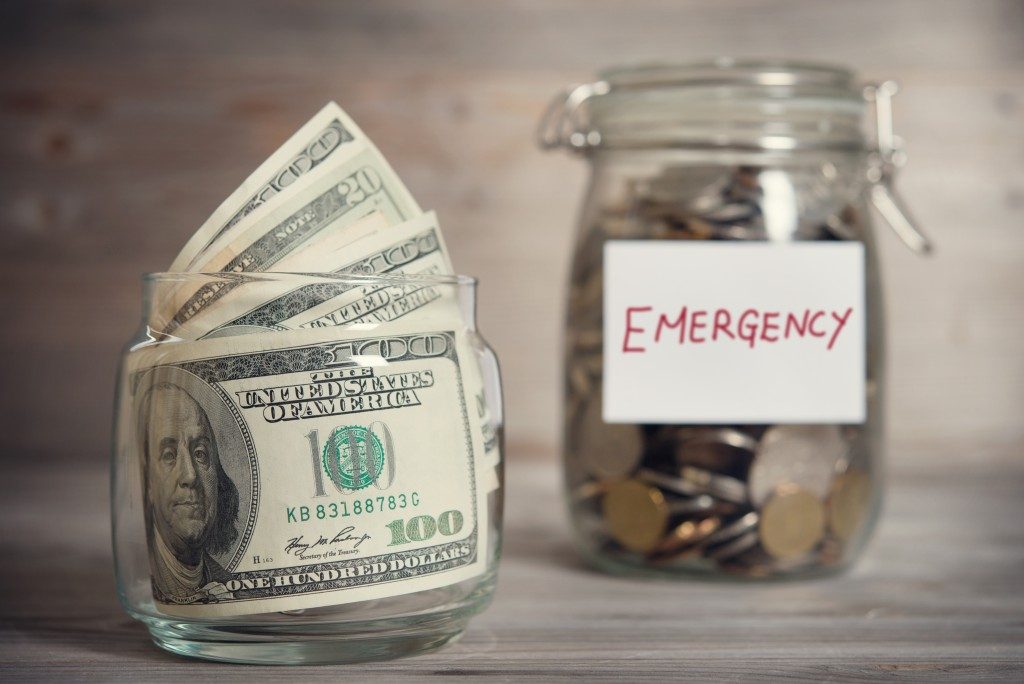 Emergency fund in a jar
