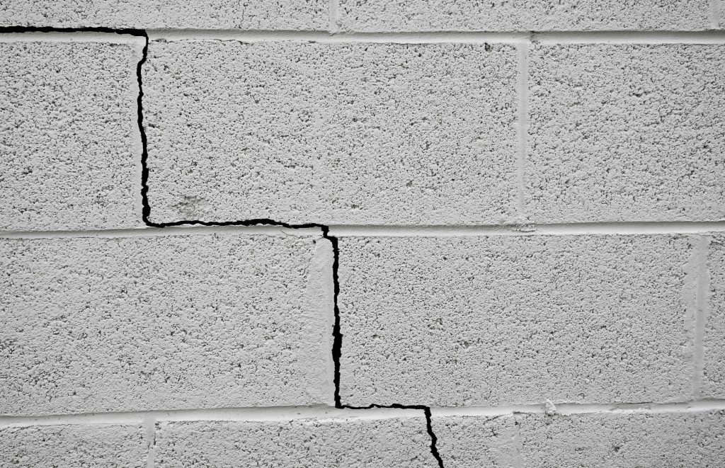bricked wall cracking