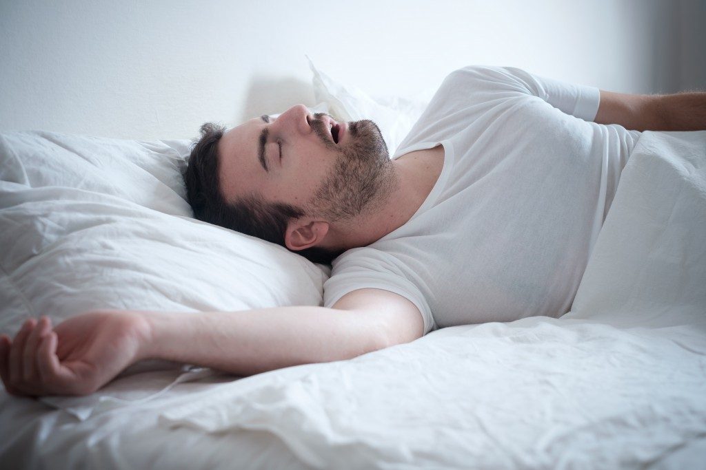 man sleeping soundly