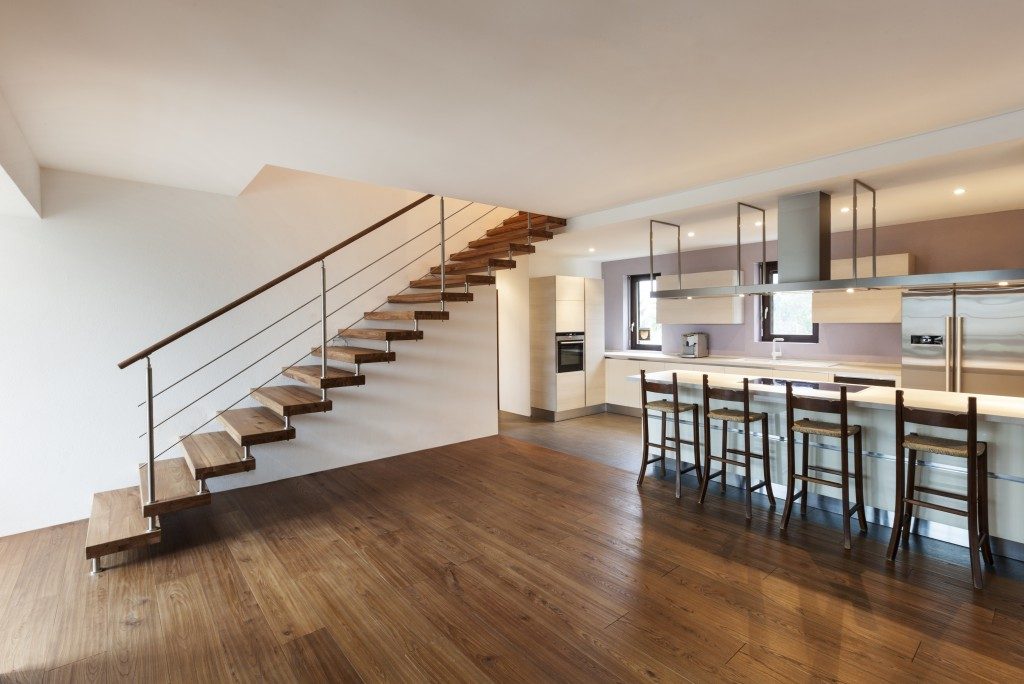 Stairs inside the house