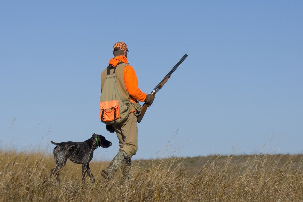 Hunter with dog