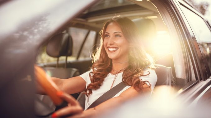 woman driving