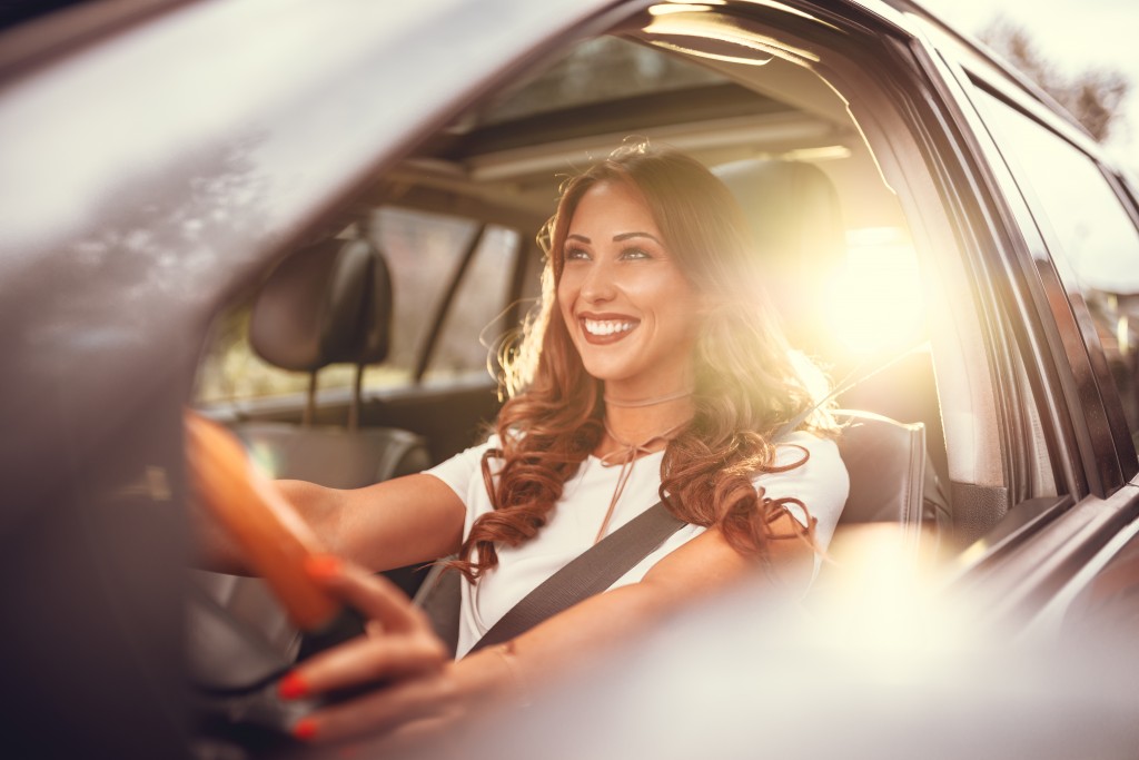 woman driving