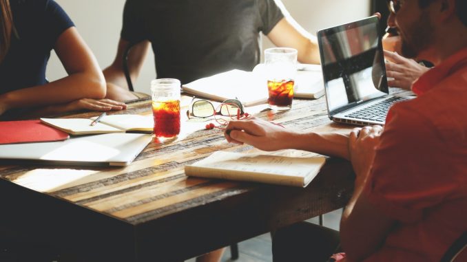 people having a meeting