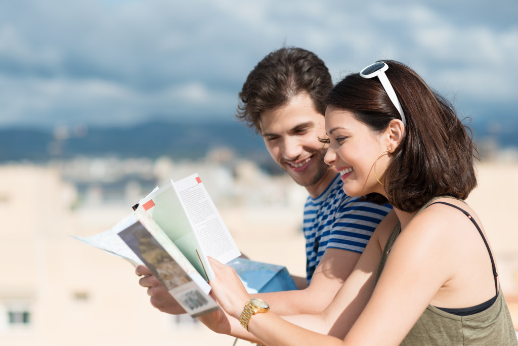 two tourists