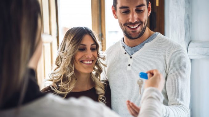 tenants receiving house keys