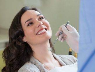 Woman in dentist